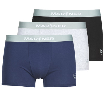 Εσώρουχα Άνδρας Boxer Mariner PACK COTON BIO X3 Black / Marine / Grey