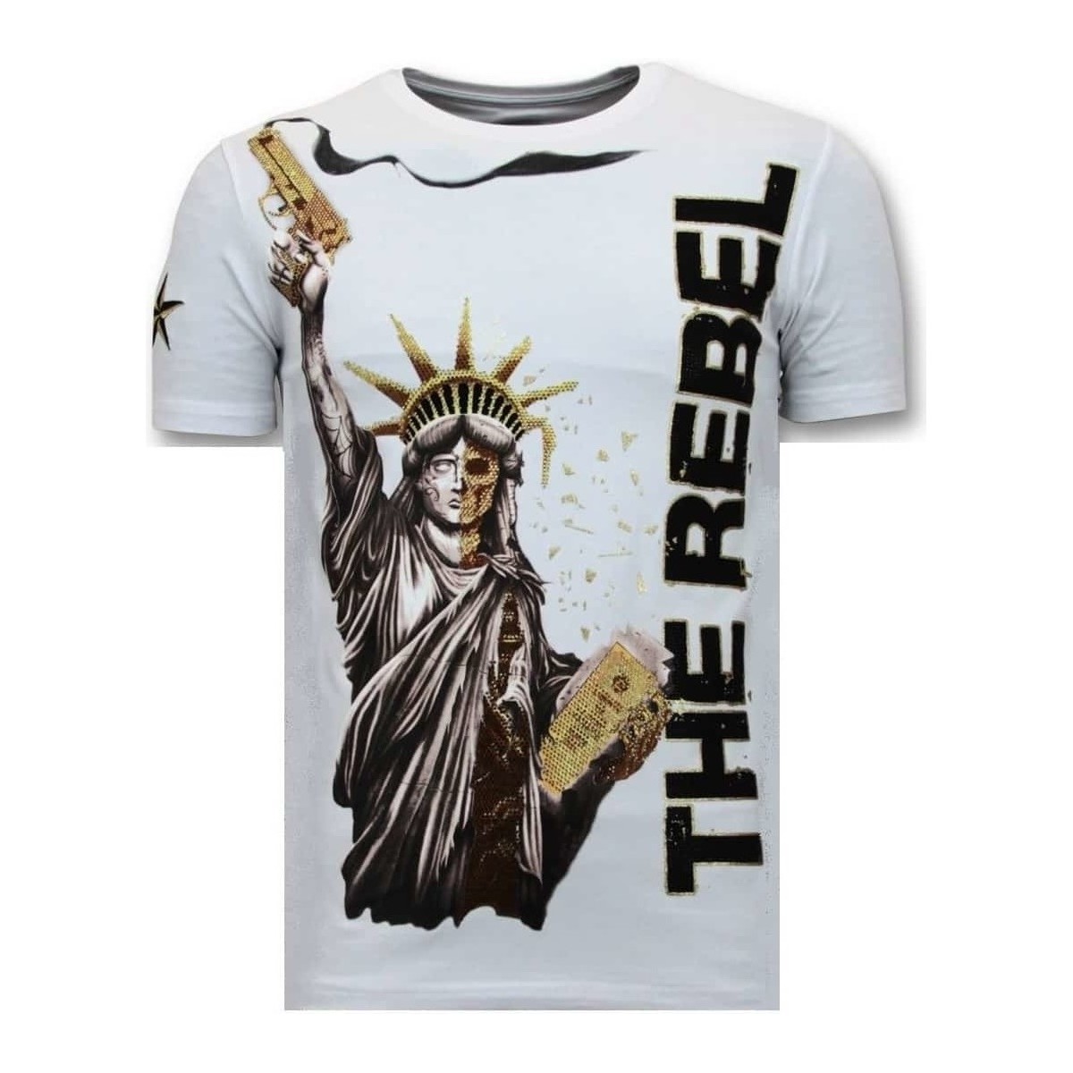 Υφασμάτινα Άνδρας T-shirt με κοντά μανίκια Local Fanatic 107513124 Άσπρο
