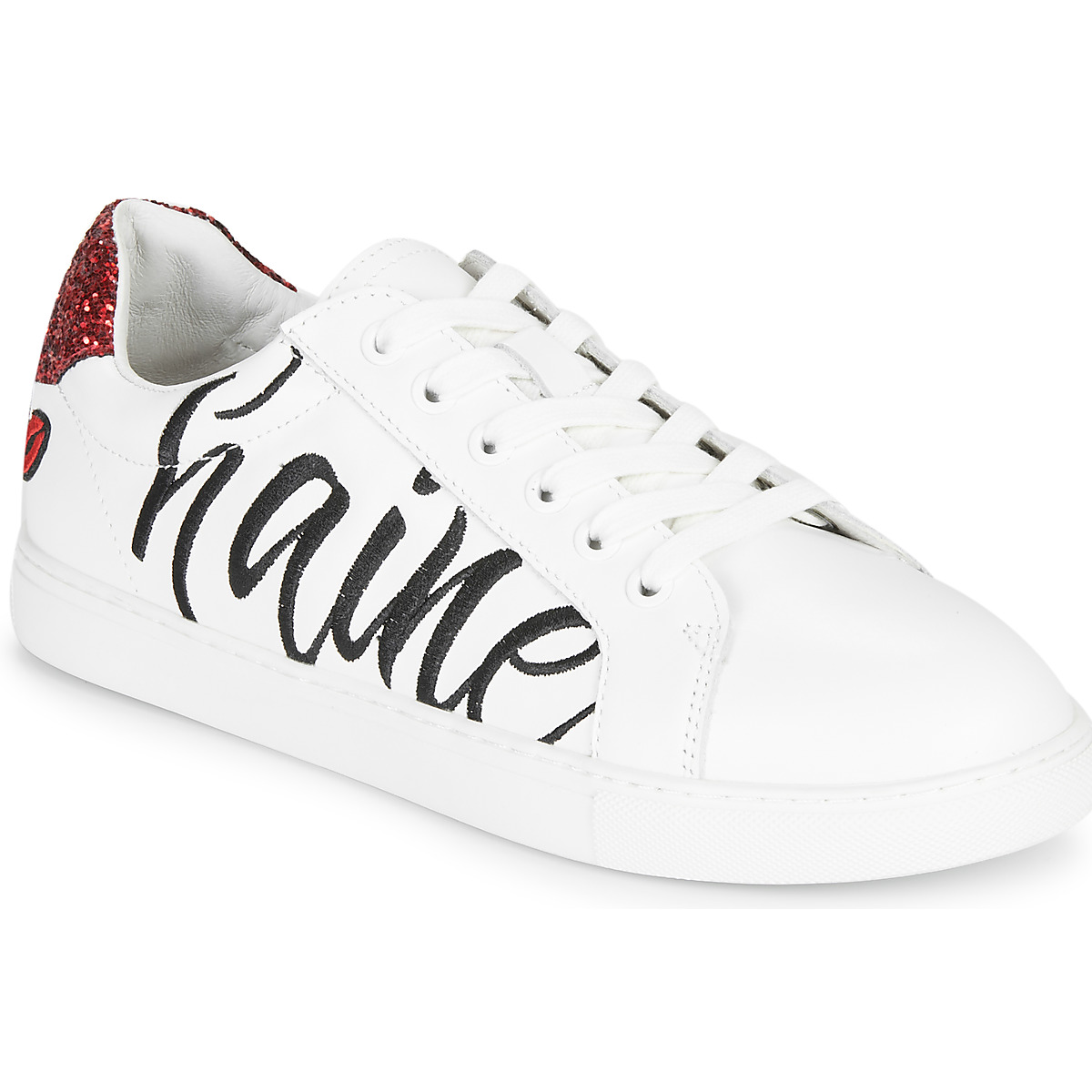 Παπούτσια Γυναίκα Χαμηλά Sneakers Bons baisers de Paname SIMONE AMOUR/HAINE Άσπρο