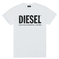 Υφασμάτινα Παιδί T-shirt με κοντά μανίκια Diesel TJUSTLOGO Άσπρο
