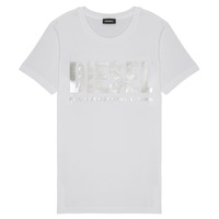 Υφασμάτινα Κορίτσι T-shirt με κοντά μανίκια Diesel TSILYWX Άσπρο