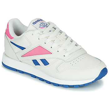 Παπούτσια Χαμηλά Sneakers Reebok Classic CL LEATHER MARK Άσπρο / Ροζ