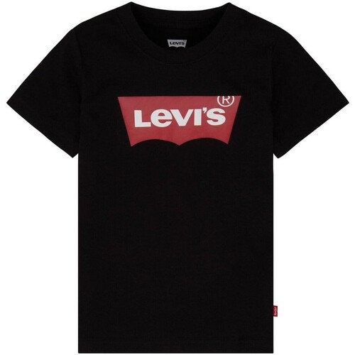 Υφασμάτινα Κορίτσι T-shirt με κοντά μανίκια Levi's 151249 Black