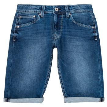 Υφασμάτινα Αγόρι Σόρτς / Βερμούδες Pepe jeans CASHED SHORT Μπλέ