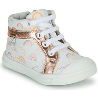 Παπούτσια Κορίτσι Ψηλά Sneakers GBB LEOZIA Άσπρο / Ροζ