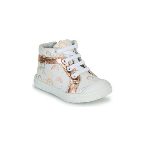 Παπούτσια Κορίτσι Ψηλά Sneakers GBB LEOZIA Άσπρο / Ροζ