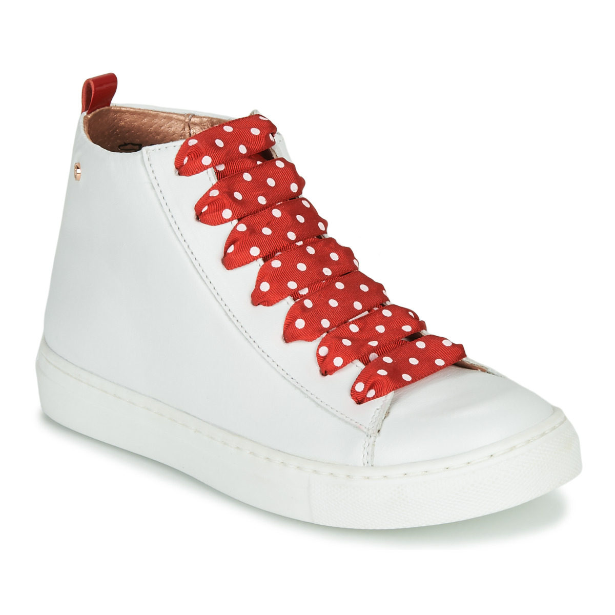 Παπούτσια Κορίτσι Ψηλά Sneakers Little Mary SASHA (VE014) Άσπρο / Red