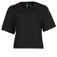 Υφασμάτινα Γυναίκα T-shirt με κοντά μανίκια G-Star Raw BOXY FIT RAW EMBROIDERY TEE Black