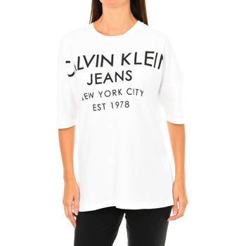 Υφασμάτινα Γυναίκα T-shirt με κοντά μανίκια Calvin Klein Jeans J20J204632-112 Άσπρο