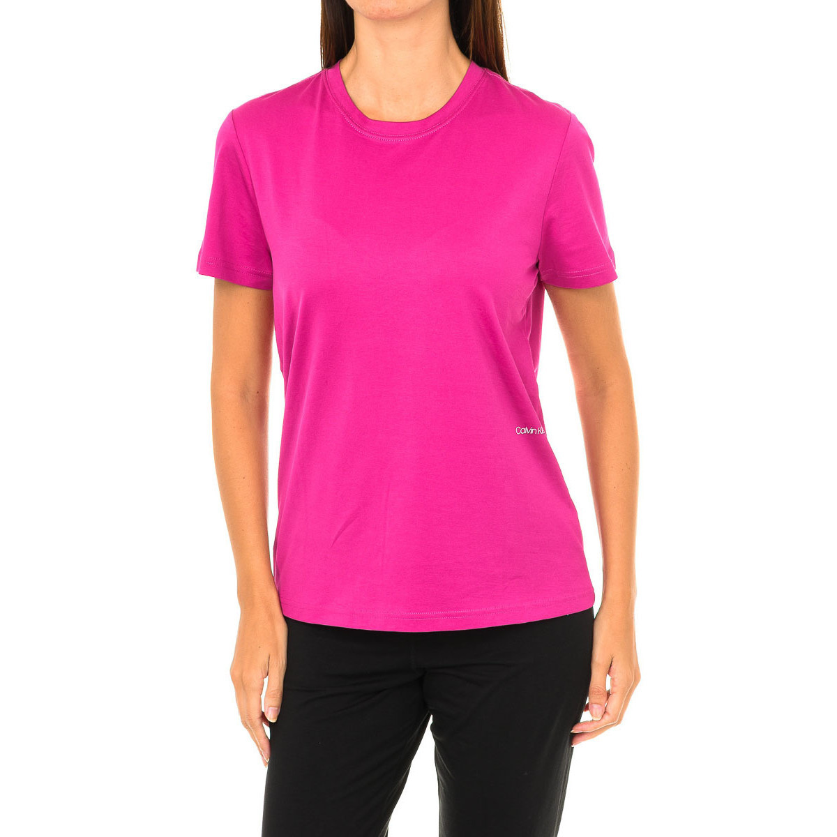 Υφασμάτινα Γυναίκα Μπλουζάκια με μακριά μανίκια Calvin Klein Jeans K20K200193-502 Ροζ