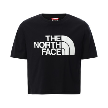 Υφασμάτινα Κορίτσι T-shirt με κοντά μανίκια The North Face EASY CROPPED TEE Black