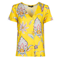 Υφασμάτινα Γυναίκα T-shirt με κοντά μανίκια Desigual LEMARK Yellow