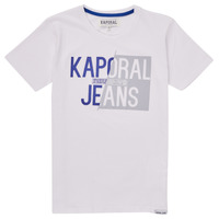 Υφασμάτινα Αγόρι T-shirt με κοντά μανίκια Kaporal MAYO Άσπρο