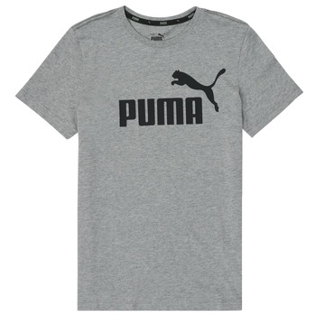 Υφασμάτινα Αγόρι T-shirt με κοντά μανίκια Puma ESSENTIAL LOGO TEE Grey