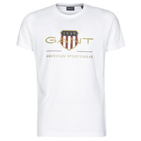 Υφασμάτινα Άνδρας T-shirt με κοντά μανίκια Gant ARCHIVE SHIELD Άσπρο