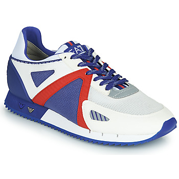 Παπούτσια Άνδρας Χαμηλά Sneakers Emporio Armani EA7 SAPONI Άσπρο / Μπλέ / Red