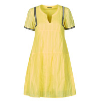 Υφασμάτινα Γυναίκα Κοντά Φορέματα One Step ROYA Yellow