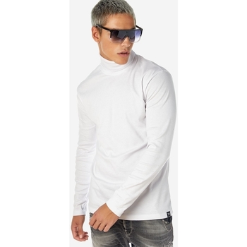 Υφασμάτινα Άνδρας Μπλουζάκια με μακριά μανίκια Brokers ΑΝΔΡΙΚΟ T-SHIRT Άσπρο