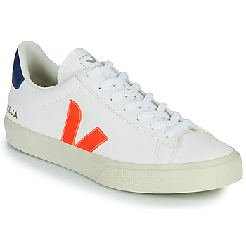 Παπούτσια Χαμηλά Sneakers Veja CAMPO Άσπρο / Orange / Μπλέ