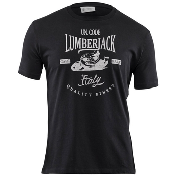 Υφασμάτινα Άνδρας T-shirts & Μπλούζες Lumberjack CM60343 001 510 Black