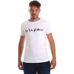 Υφασμάτινα Άνδρας T-shirt με κοντά μανίκια Byblos Blu 2MT0023 TE0048 λευκό