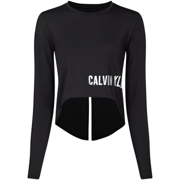 Υφασμάτινα Γυναίκα Μπλουζάκια με μακριά μανίκια Calvin Klein Jeans 00GWH9K251 Black