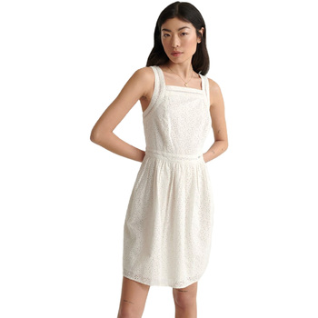 Υφασμάτινα Γυναίκα Φορέματα Superdry W8010090A Άσπρο