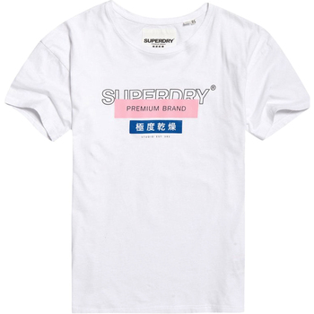 Υφασμάτινα Γυναίκα T-shirts & Μπλούζες Superdry G10305YU Άσπρο