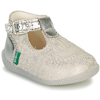 Παπούτσια Κορίτσι Μπαλαρίνες Kickers BONBEK-2 Silver
