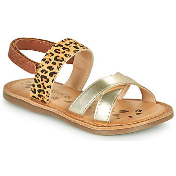 Παπούτσια Κορίτσι Σανδάλια / Πέδιλα Kickers DYACROSS Gold / Leopard