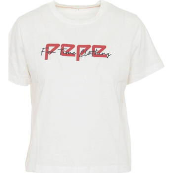 Υφασμάτινα Γυναίκα T-shirts & Μπλούζες Pepe jeans PL504479 Άσπρο