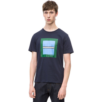 Υφασμάτινα Άνδρας T-shirts & Μπλούζες Calvin Klein Jeans K10K102679 Μπλέ