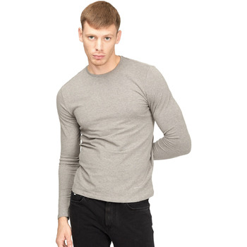 Υφασμάτινα Άνδρας Μπλουζάκια με μακριά μανίκια Gas 300187 Grey