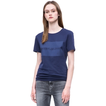 Υφασμάτινα Γυναίκα T-shirts & Μπλούζες Calvin Klein Jeans J20J207949 Μπλέ