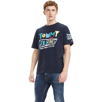 Υφασμάτινα Άνδρας T-shirts & Μπλούζες Tommy Hilfiger DM0DM06086 Μπλέ