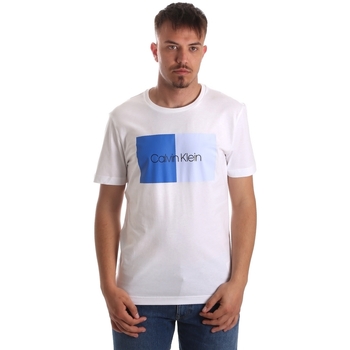Υφασμάτινα Άνδρας T-shirts & Μπλούζες Calvin Klein Jeans K10K103497 Άσπρο