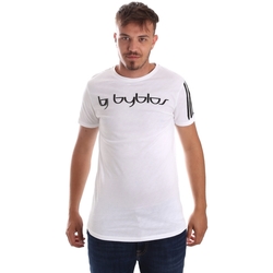 Υφασμάτινα Άνδρας T-shirt με κοντά μανίκια Byblos Blu 2MT0016 TE0046 λευκό