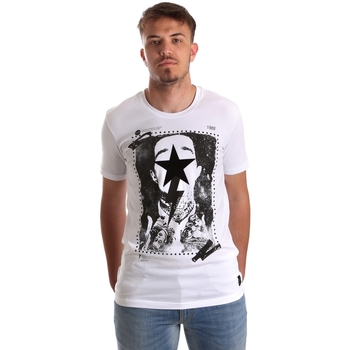 Υφασμάτινα Άνδρας T-shirt με κοντά μανίκια Gaudi 921FU64002 Άσπρο