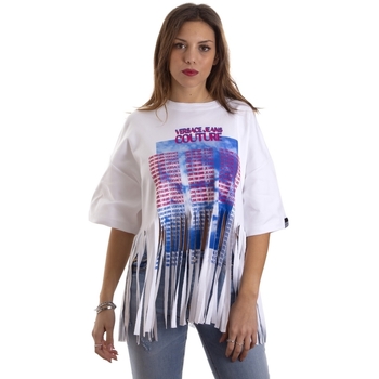 Υφασμάτινα Γυναίκα T-shirt με κοντά μανίκια Versace B2HVB7V730384003 Άσπρο