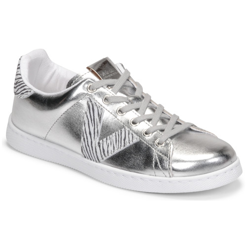 Παπούτσια Γυναίκα Χαμηλά Sneakers Victoria TENIS METALIZADO Silver