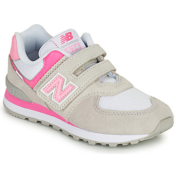Παπούτσια Κορίτσι Χαμηλά Sneakers New Balance 574 Grey / Ροζ