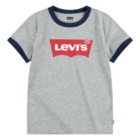 Υφασμάτινα Αγόρι T-shirt με κοντά μανίκια Levi's BATWING RINGER TEE Grey