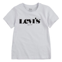 Υφασμάτινα Αγόρι T-shirt με κοντά μανίκια Levi's GRAPHIC TEE Άσπρο