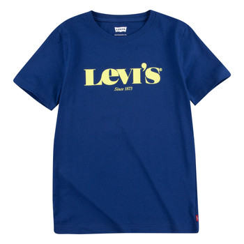 Υφασμάτινα Αγόρι T-shirt με κοντά μανίκια Levi's GRAPHIC TEE Μπλέ
