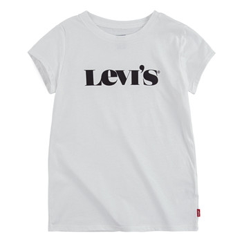 Υφασμάτινα Κορίτσι T-shirt με κοντά μανίκια Levi's MODERN VINTAGE SERIF TEE Άσπρο