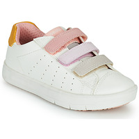 Παπούτσια Κορίτσι Χαμηλά Sneakers Geox J SILENEX GIRL Άσπρο / Ροζ