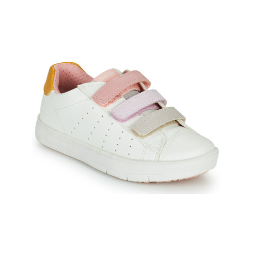 Παπούτσια Κορίτσι Χαμηλά Sneakers Geox SILENEX GIRL Άσπρο / Ροζ / Beige