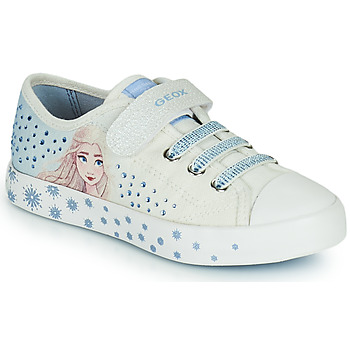 Παπούτσια Κορίτσι Χαμηλά Sneakers Geox JR CIAK GIRL Άσπρο / Μπλέ