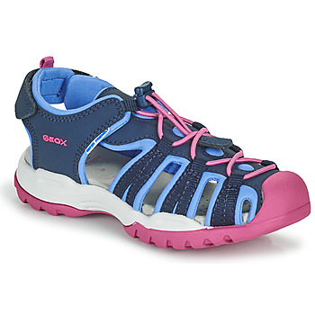 Παπούτσια Κορίτσι Σπορ σανδάλια Geox BOREALIS GIRL Μπλέ / Ροζ