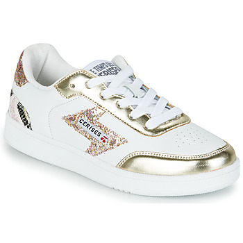 Παπούτσια Γυναίκα Χαμηλά Sneakers Le Temps des Cerises FLASH Άσπρο / Gold